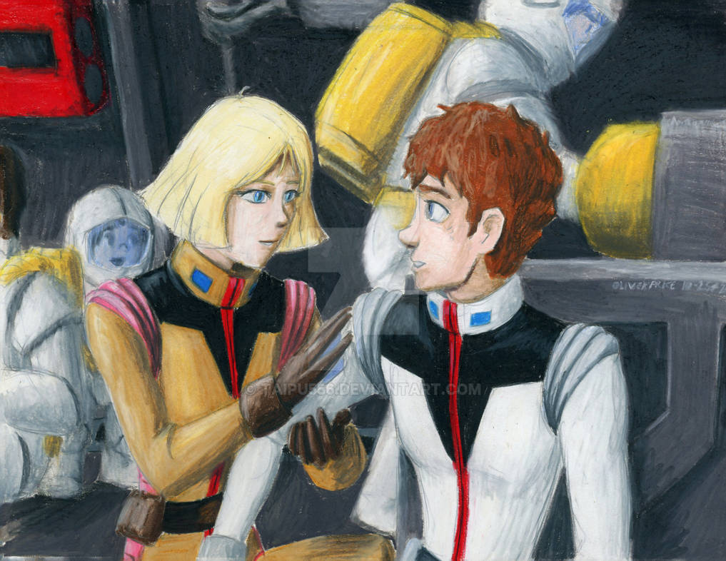 Amuro and Sayla by Taipu556 on DeviantArt
