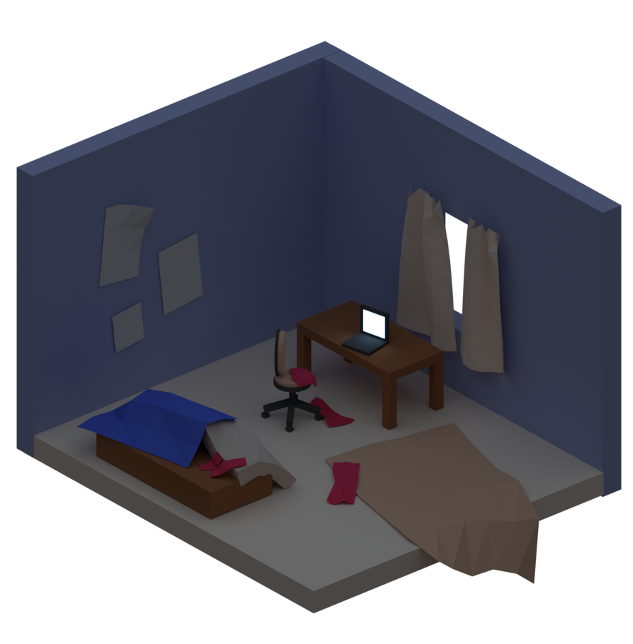 Depression room by dakota-w on DeviantArt