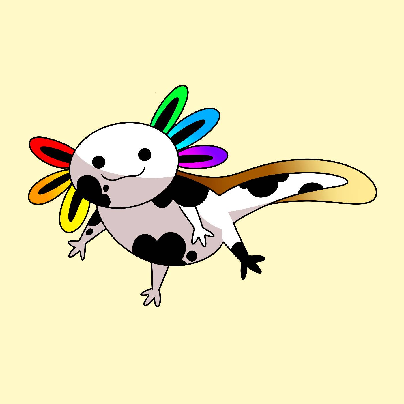 Inky Axolotl