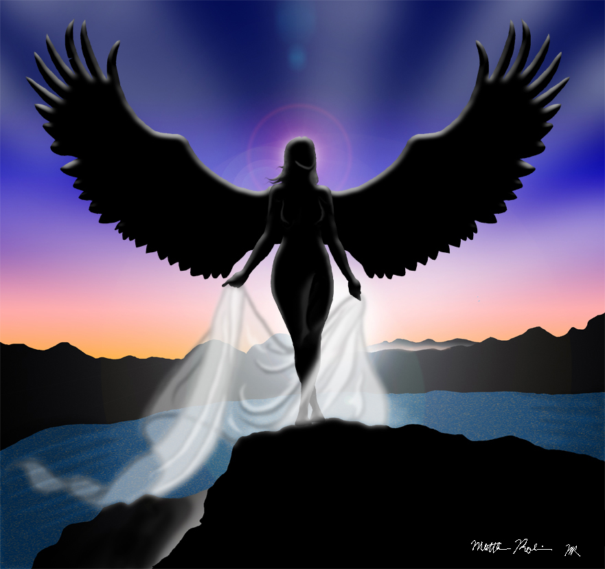 Spring Angel Sun Setting Sunset Angel by drawsdirtypictures on DeviantArt