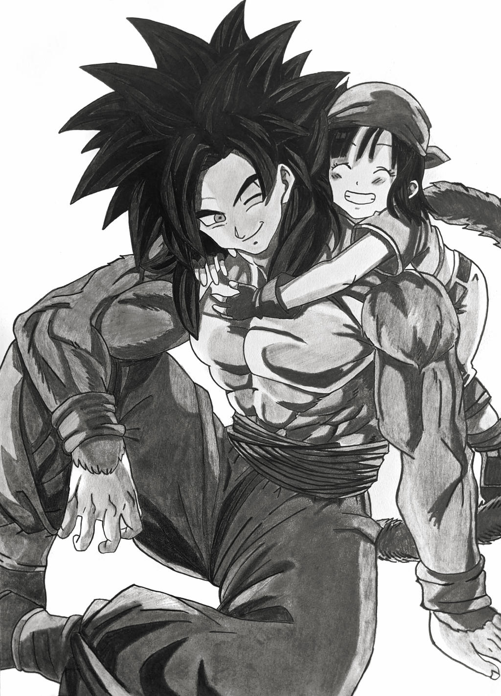Goku and Pan from Dragon Ball GT by jtlie on DeviantArt
