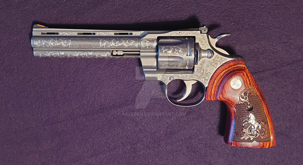 New Colt Python revolver by akleden on DeviantArt