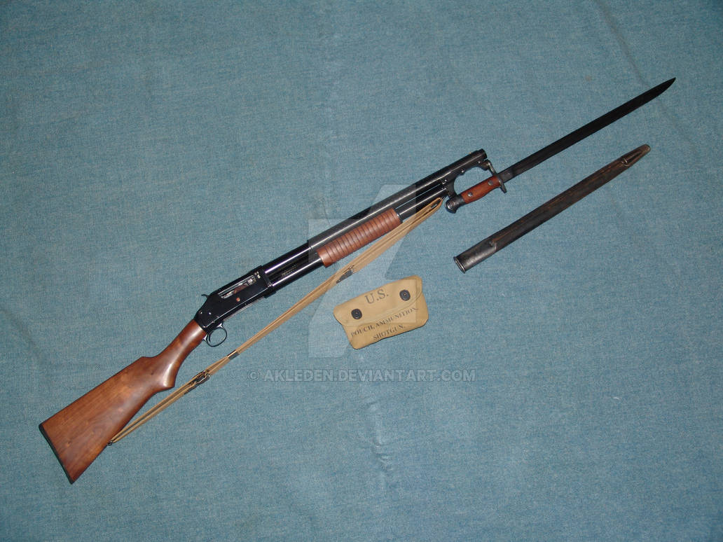 Trench Sweeper Winchester Model 1897 - Trench shotgun by akleden on DeviantArt