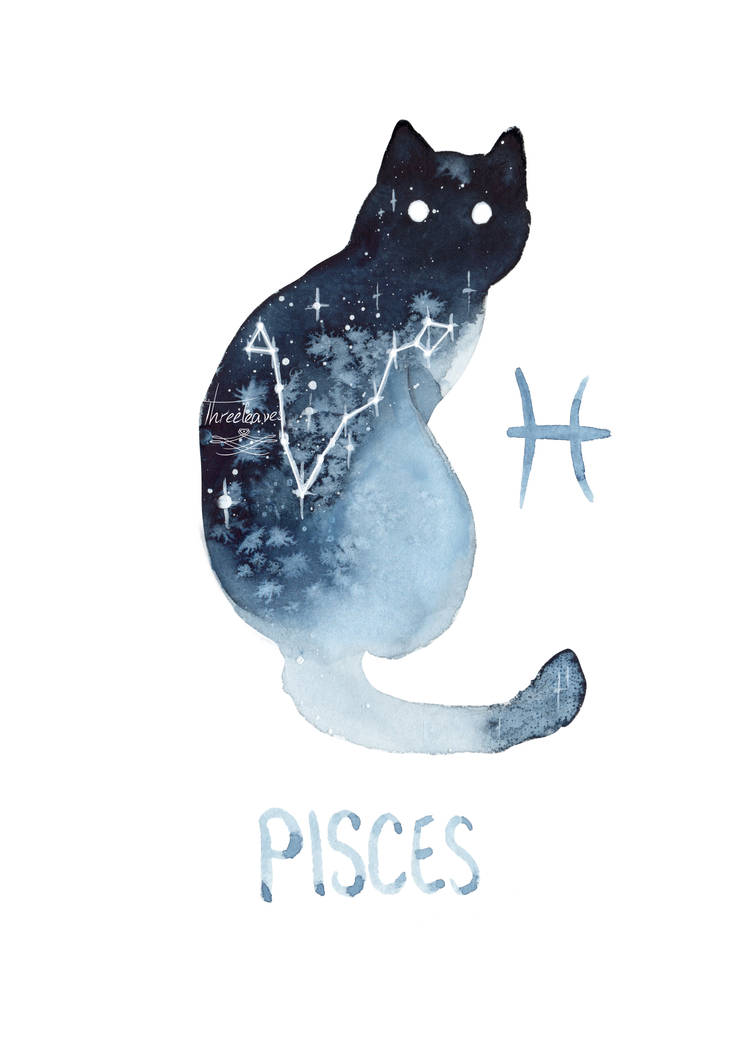 Zodiac Cat - Pisces by ThreeLeaves on DeviantArt Zodiac Cat - Pisces by ThreeLeaves on DeviantArt