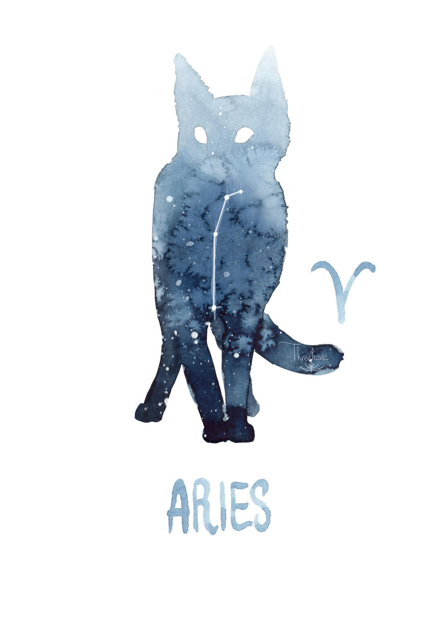 Zodiac Cat - Aries by ThreeLeaves on DeviantArt
