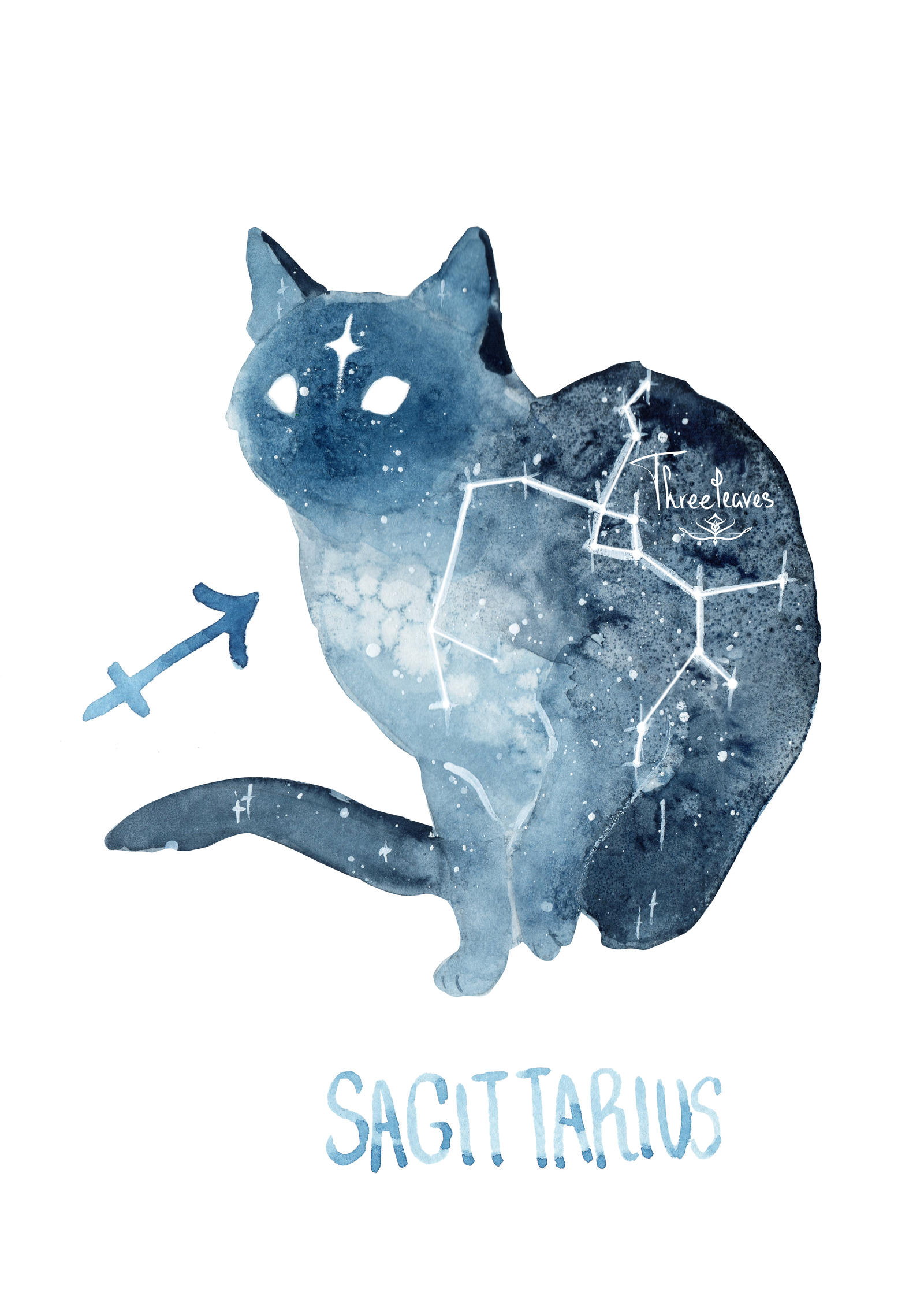 Zodiac Cat - Sagittarius by ThreeLeaves on DeviantArt Zodiac Cat - Sagittarius by ThreeLeaves on DeviantArt