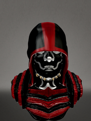 Darth phantom with his hood up 