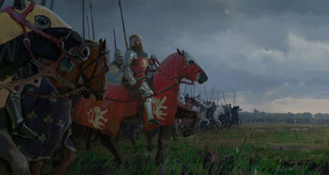 King John of Bohemia at the Battle of Crecy