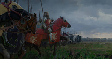 King John of Bohemia at the Battle of Crecy
