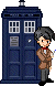 Pixel Matt Smith and Tardis