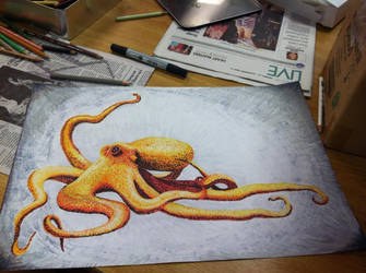 Pointillism Octopus