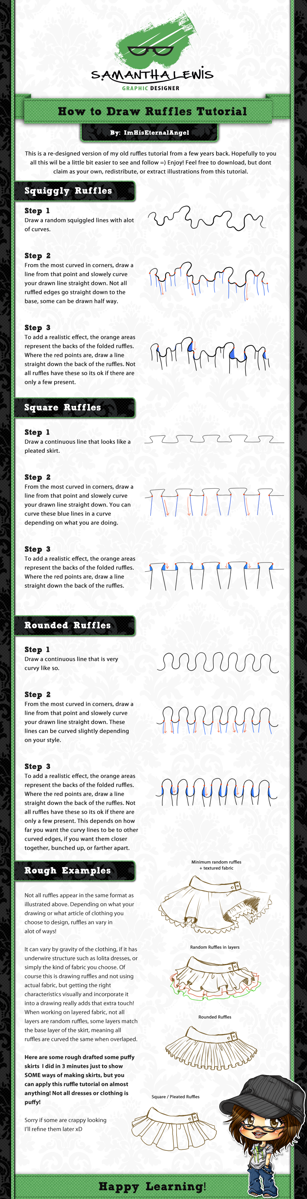 How To Draw Ruffles Tutorial V2