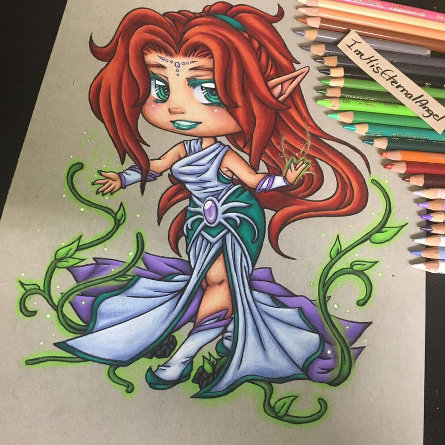 Traditional Chibi Commission 1 by EmeraldAngelStudio