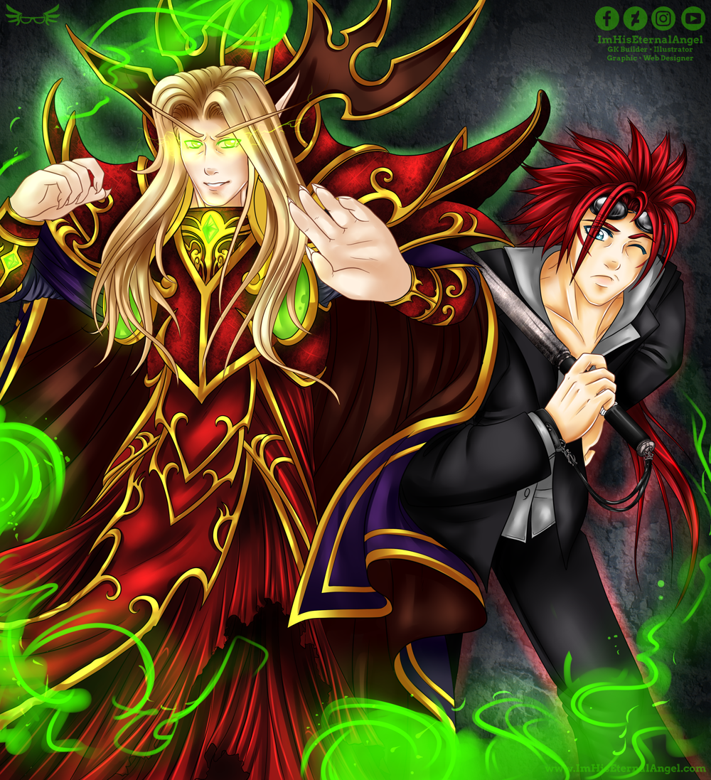 Kael and Reno Commission by EmeraldAngelStudio