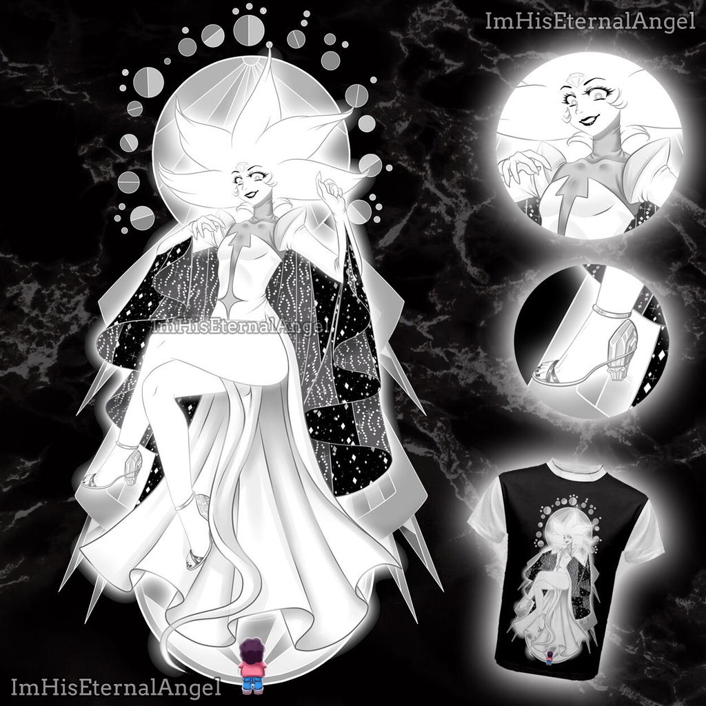 White Diamond Shirt by EmeraldAngelStudio