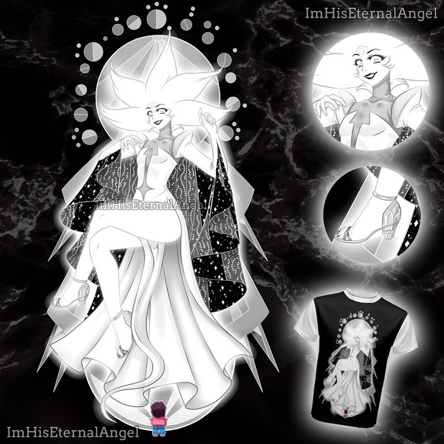 White Diamond Shirt by EmeraldAngelStudio