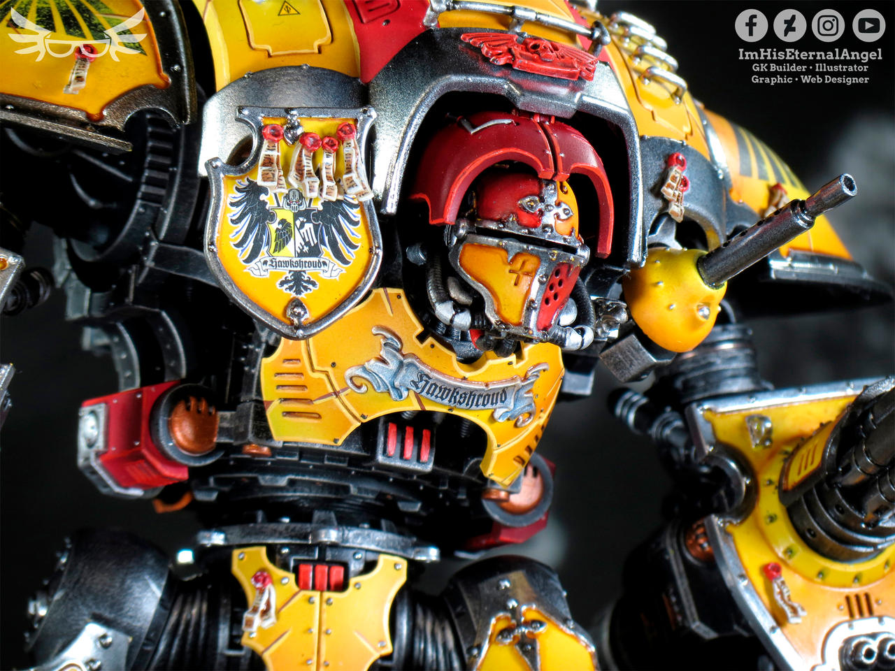 Hawkshroud Knight with LEDs by EmeraldAngelStudio