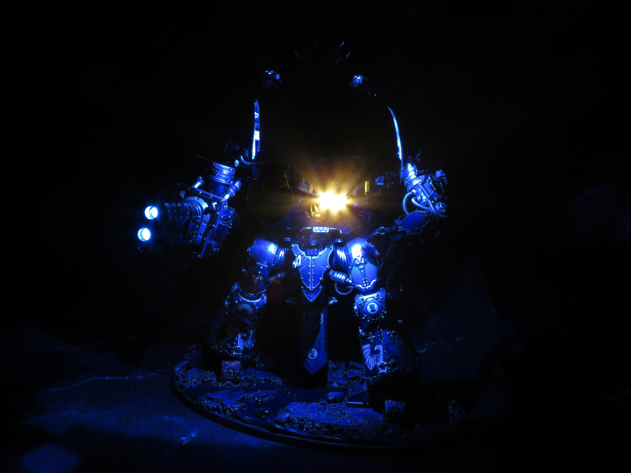 Hawkshroud Knight with LEDs by EmeraldAngelStudio