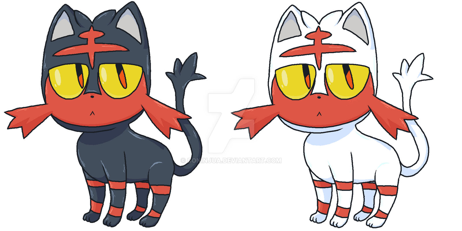 Litten Variations Litten by Soninjua on DeviantArt