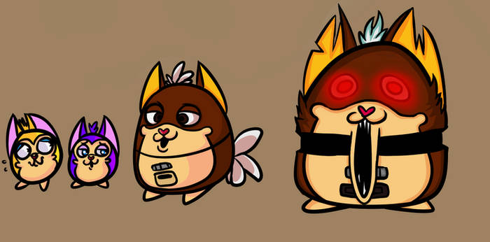 Tattletail and Rainbow by RagzzPizzle on DeviantArt