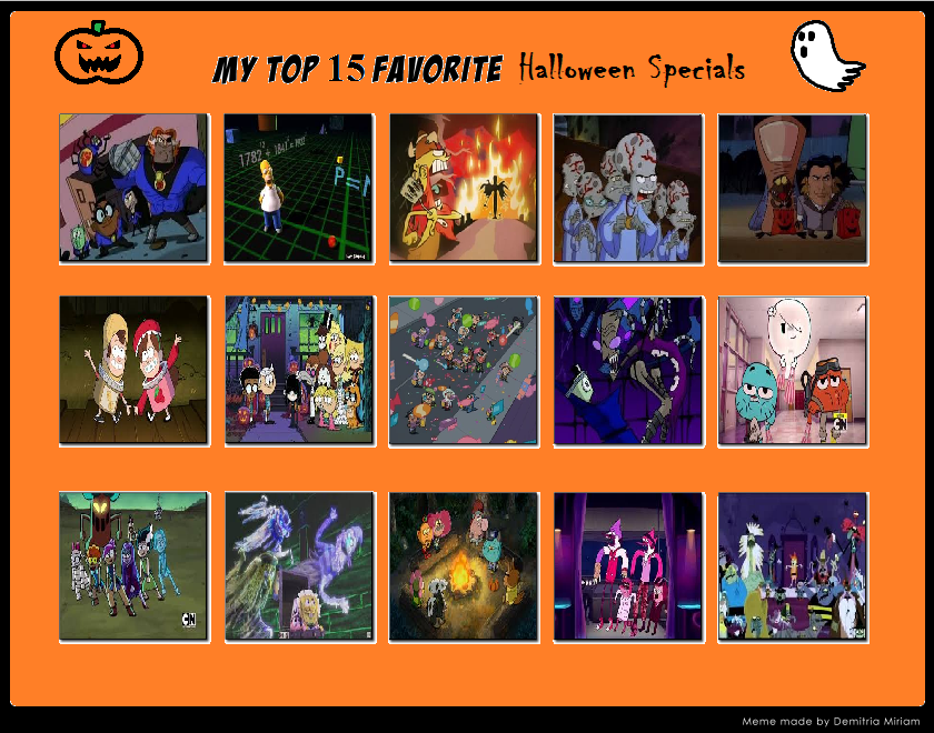 Top 15 Cartoon Halloween Specials by MrAnimatedToon on DeviantArt