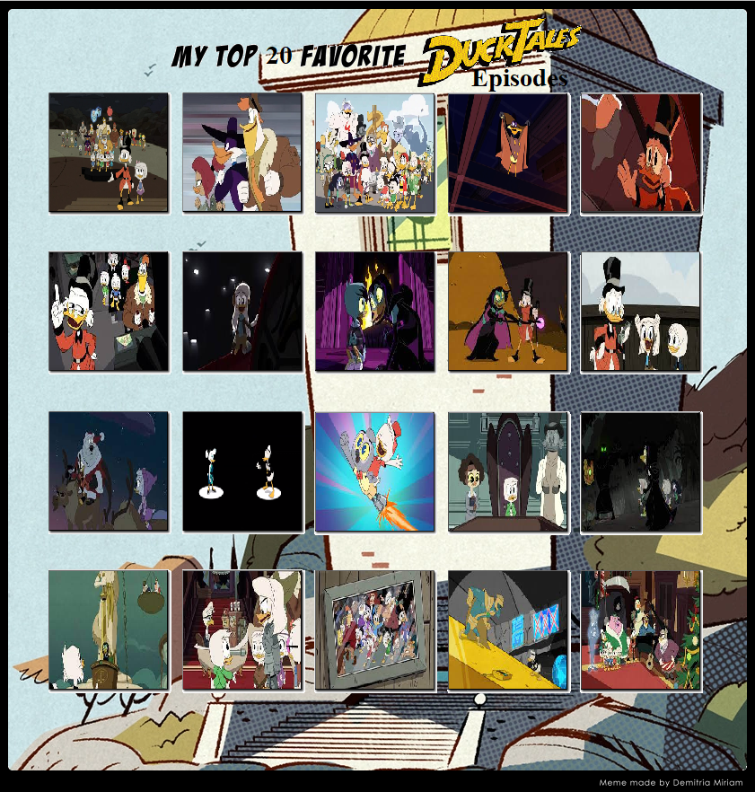 Top 20 Favorite Ducktales Episodes by MrAnimatedToon on DeviantArt