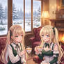Tsumugi and Sarah Winters at Tea, by KomorebiGirls