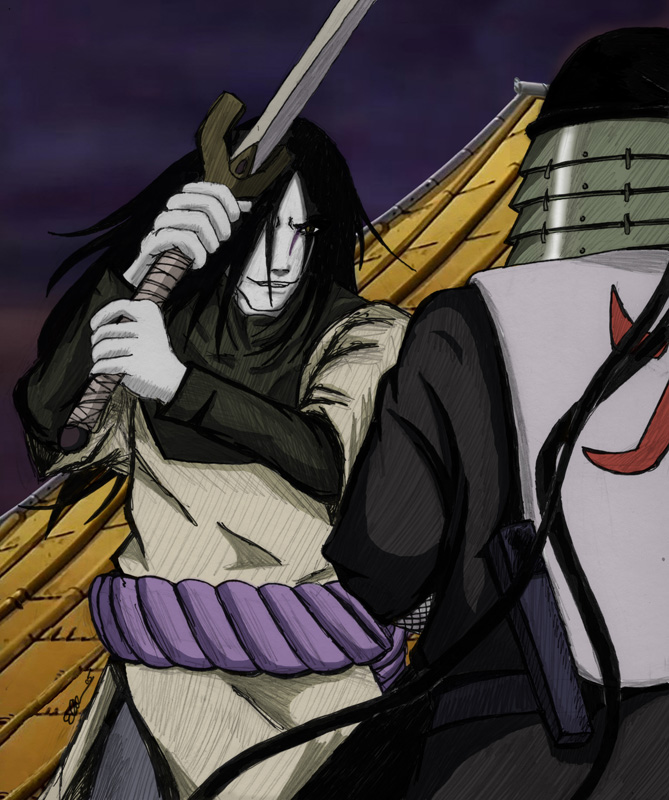 Orochimaru v. The Third Hokage by dragonheart on DeviantArt