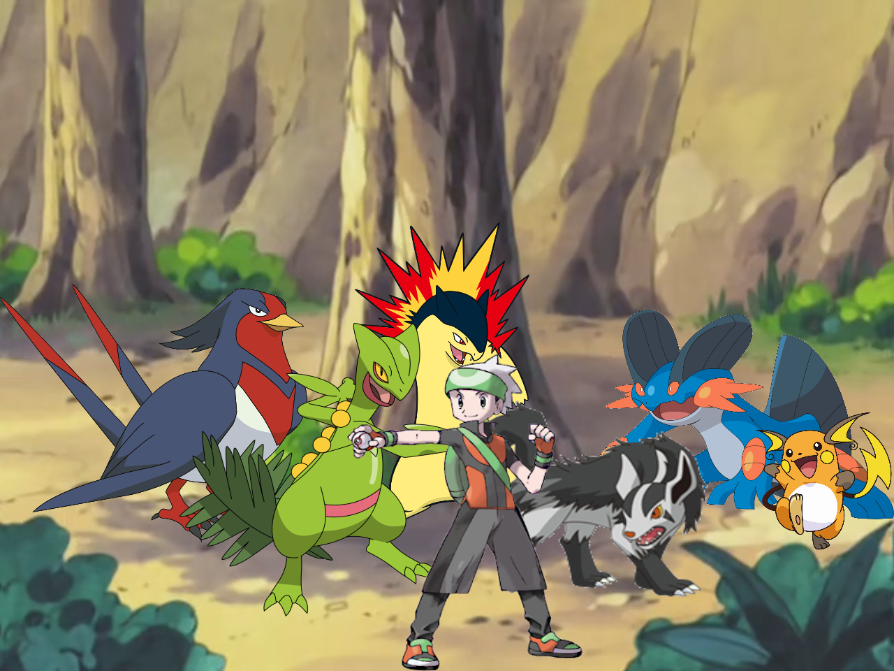 Pokemon Rise of Heroes Brendan and his Team by RiseOfHeroes on