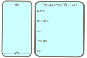 [Rumpleton-Village] BLANK APPLICATION