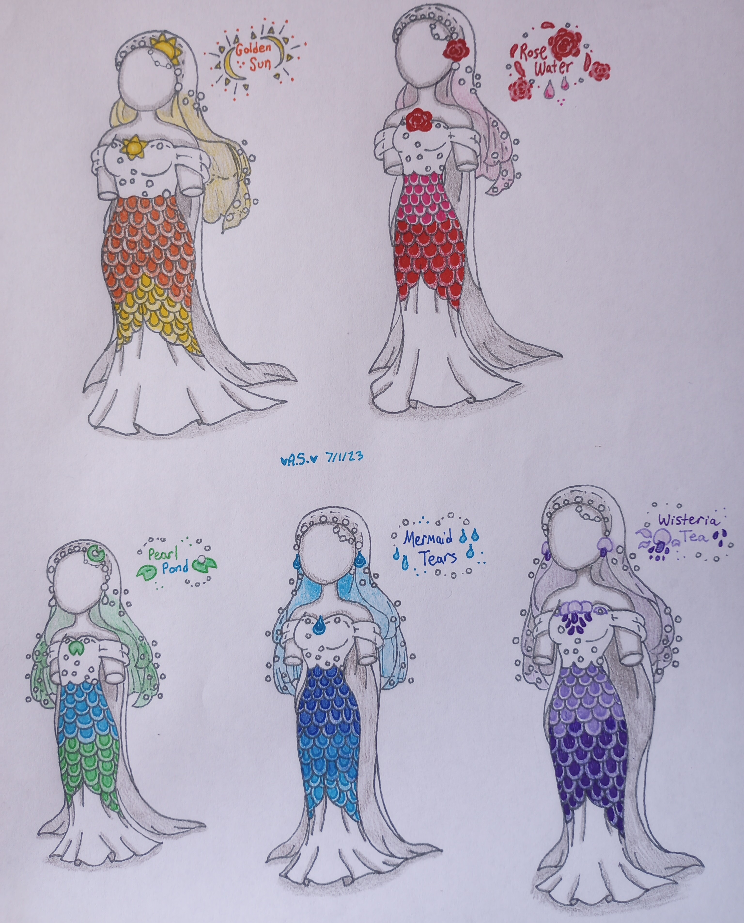 mermaid dress drawing #fashion #fashiondesign #drawing #mermaid
