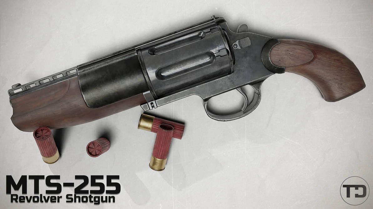 MTS-255 Revolver Shotgun by Revenant3D on DeviantArt