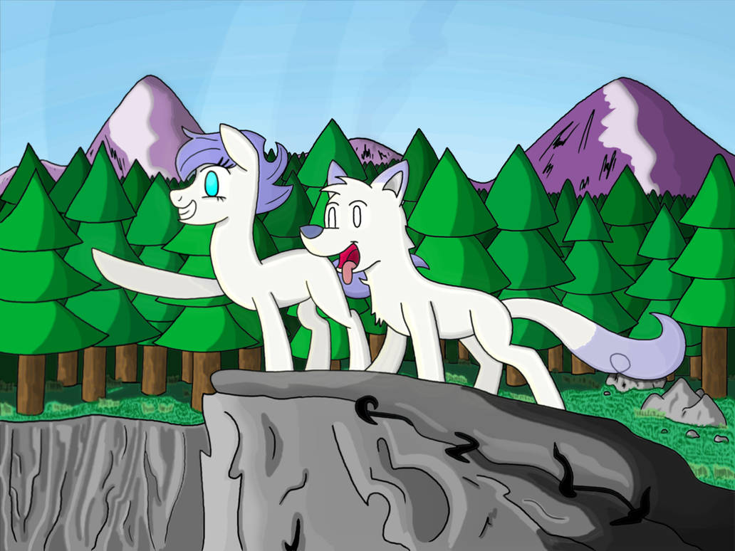 Crowne Prince - Pony and Wolf by UniqueSKD
