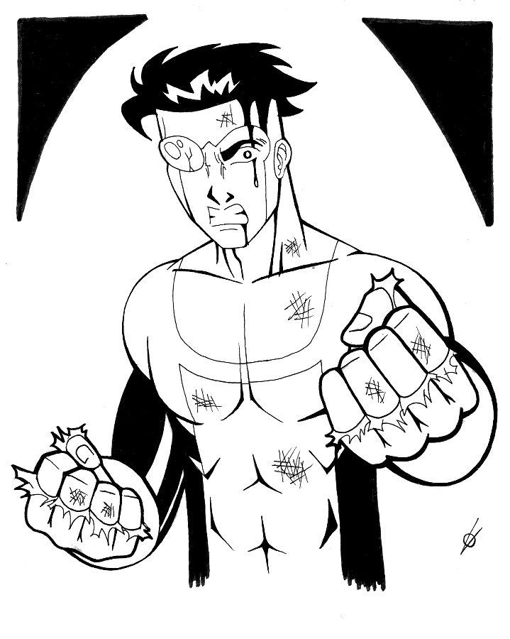 invincible lineart by spushan on DeviantArt
