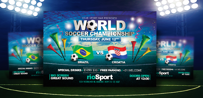 Worldcup Brazil 2014 | Horizontal Flyer Template