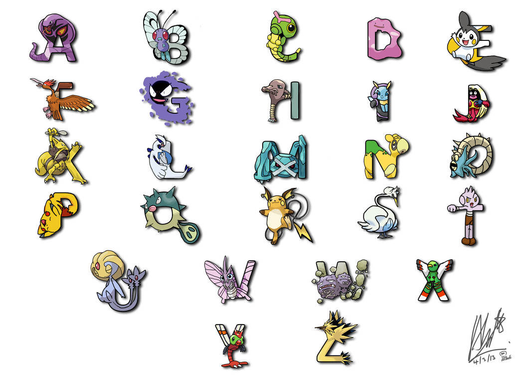 Pokemon Written pokemon typo design by alvinbone930828 on DeviantArt