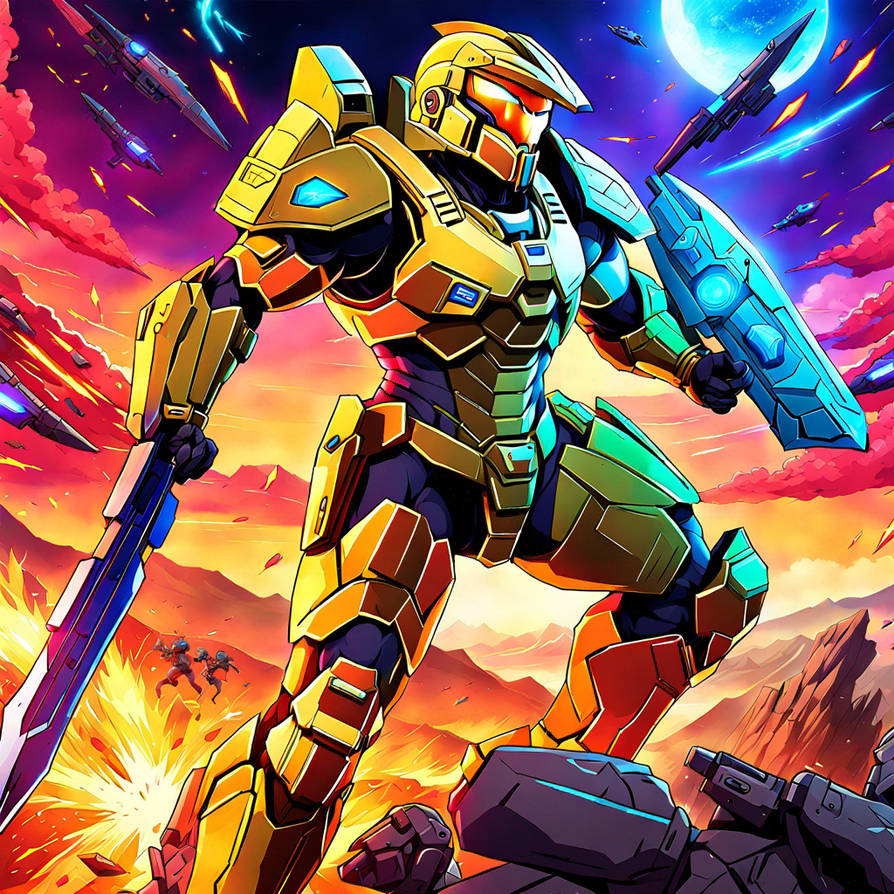 Spartan Halo (generated with IA) by masteroftheilusions on DeviantArt