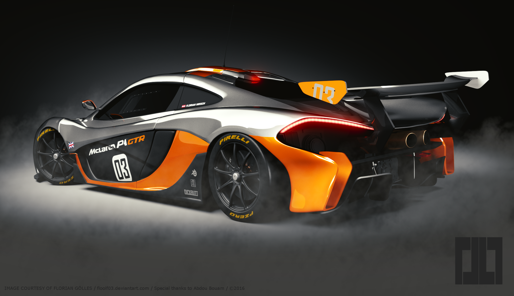 Mclaren P1 GTR (Blender 3D)