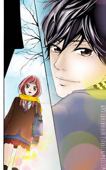 Kou and Fututaba Manga Colouring--Ao Haru Ride