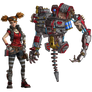 Borderlands 3: Gaige and Deathtrap.