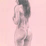 Backside nude fem morning pause