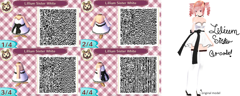Lilum Sister Teto Animal Crossing QR! (White)