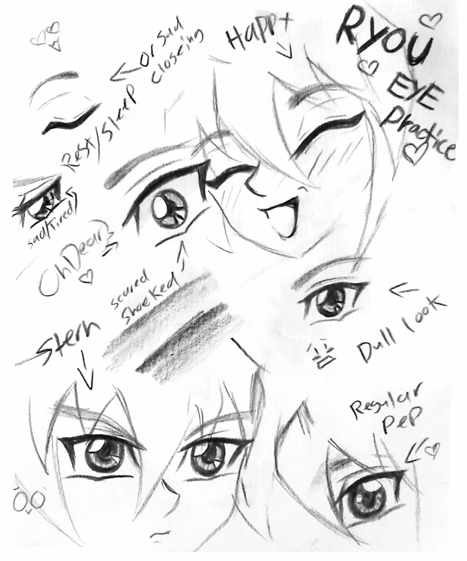 RYOU BAKURA EYE PRACTICE 0W0