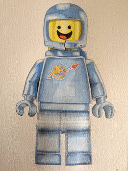 Benny the spaceman lego movie drawing/painting