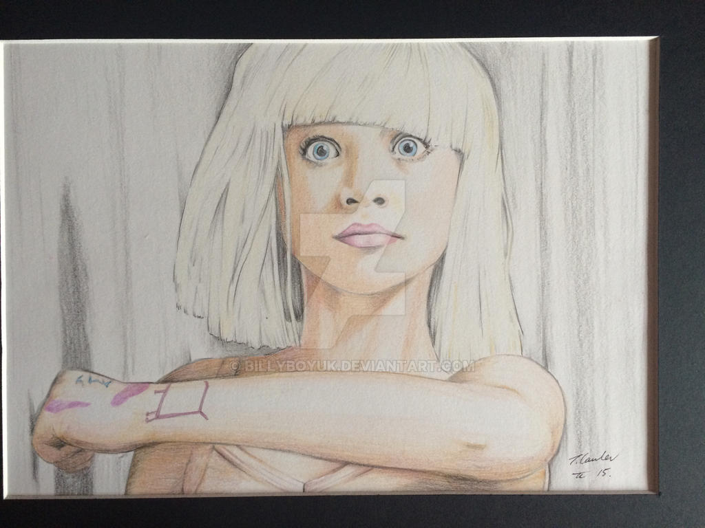 Sia Maddie Ziegler chandelier drawing