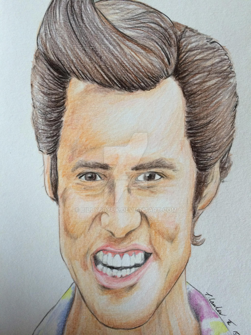 Ace Ventura Jim Carrey drawing by billyboyuk on DeviantArt
