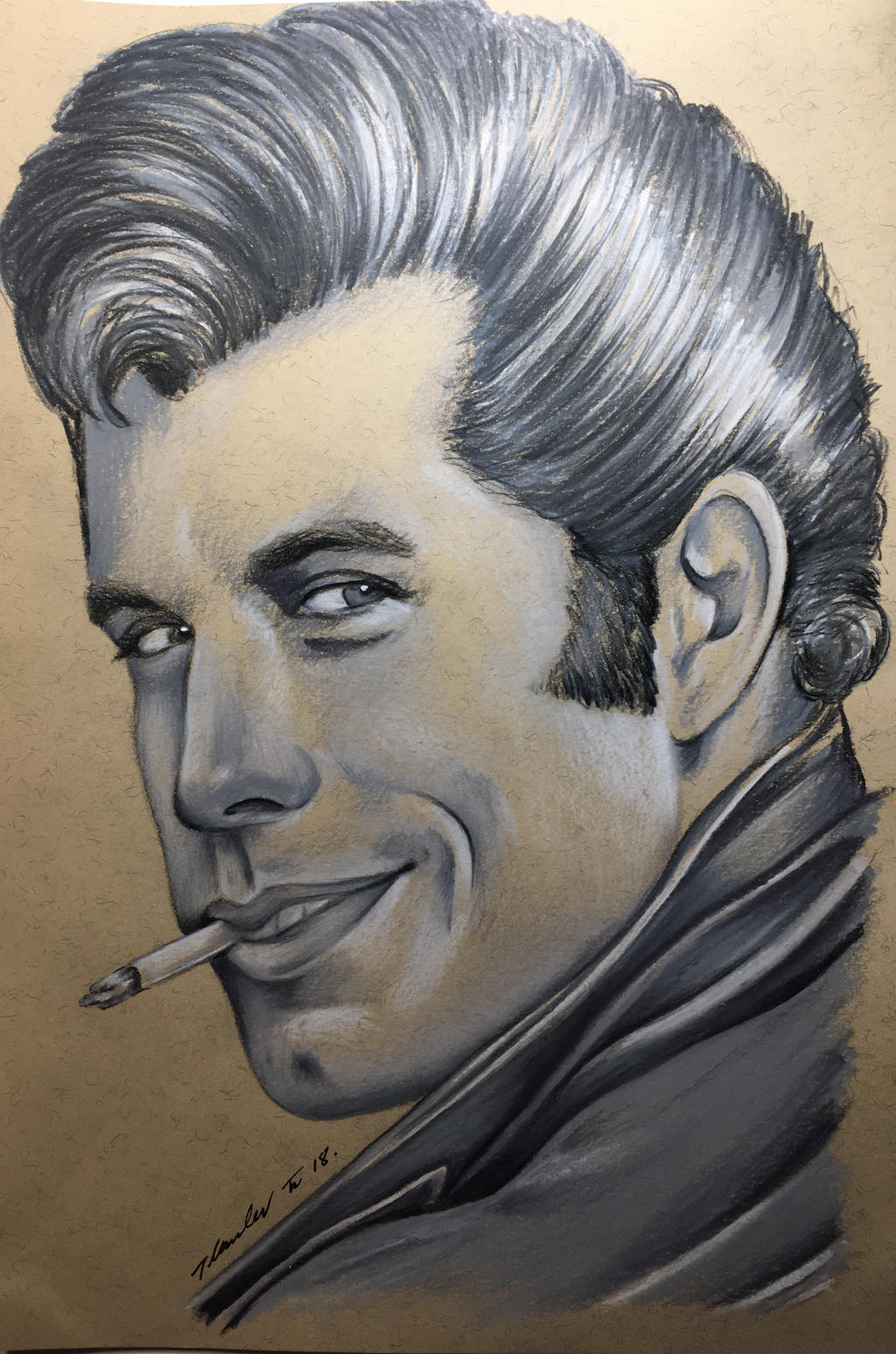 Danny Zuko Grease John Travolta by billyboyuk on DeviantArt
