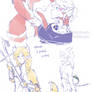 BOTW Sidon and Monster Link doodles (SidLink)