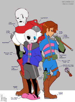 Undertale Hero AU: Costumes