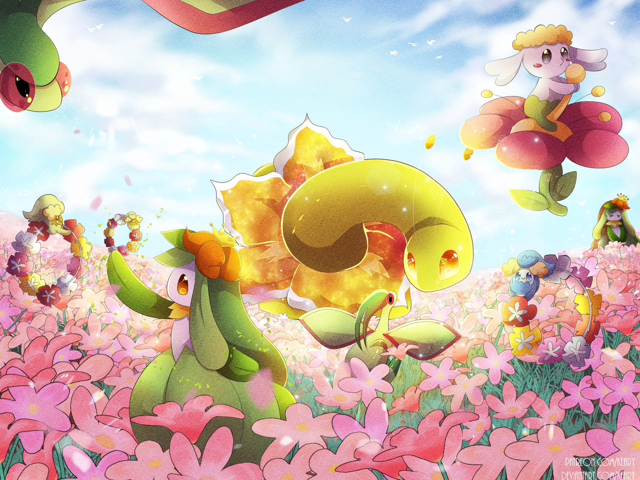 Flower Pokemon Inflation Pokemon: Flower Field by keary on DeviantArt